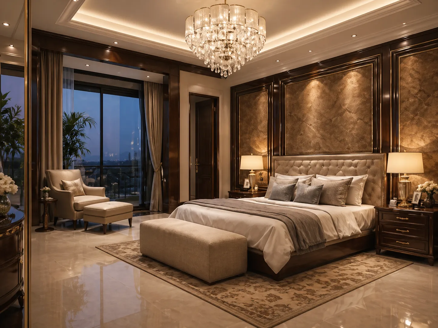 Jami Gertz House bedroom