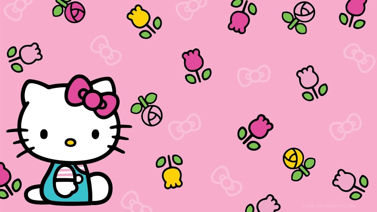 Classic Pink kitty wallpaper
