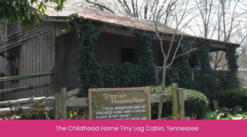 Childhood Home Tiny Log Cabin, Tennessee. 