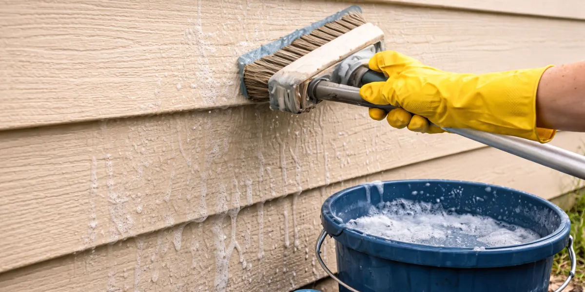 Clean the Siding Thoroughly