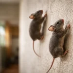 can mice Climbing on wall
