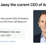 Is Andy Jassy the current CEO of Amazon?