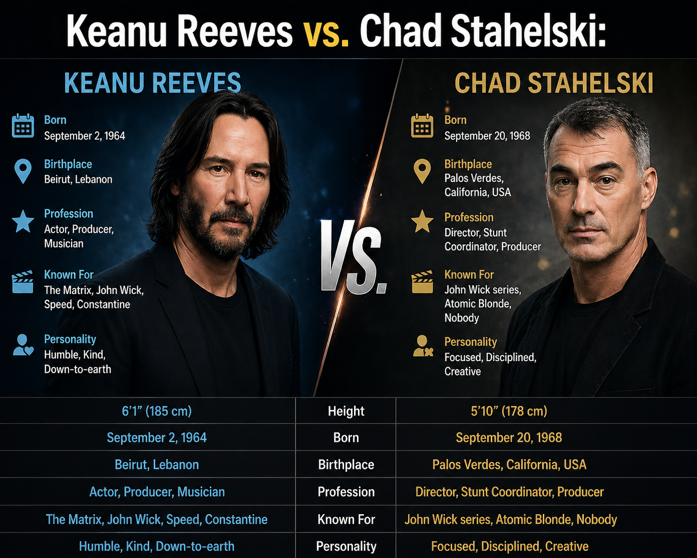 Keanu Reeves vs. Chad Stahelski: