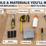 Tools and materials for vinyl plank replacement
