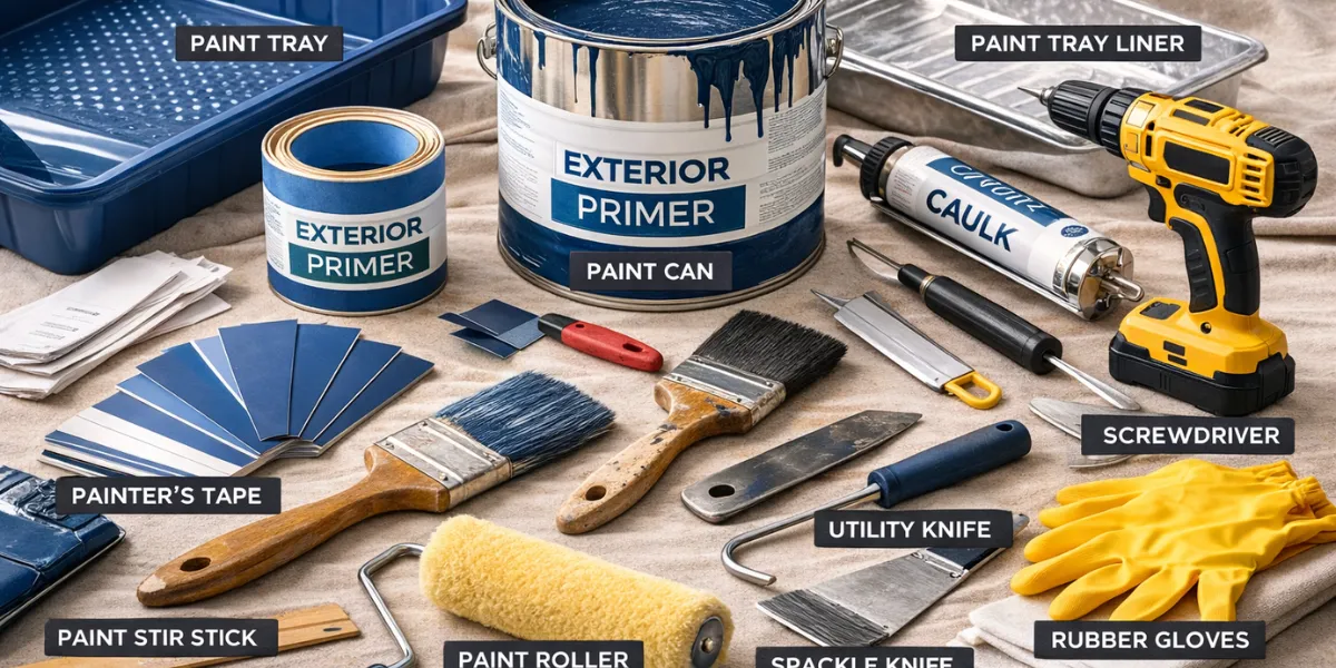 all tools require for Paint Vinyl Siding