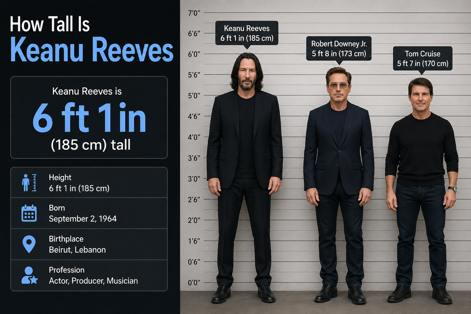 How Tall Is Keanu Reeves​