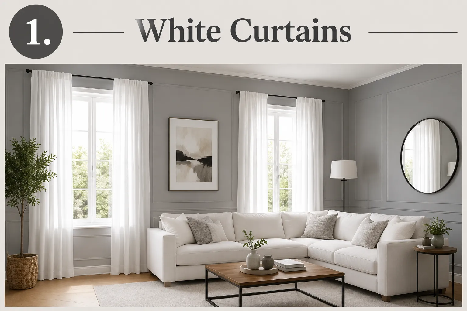 White Curtains - The Classic Choice