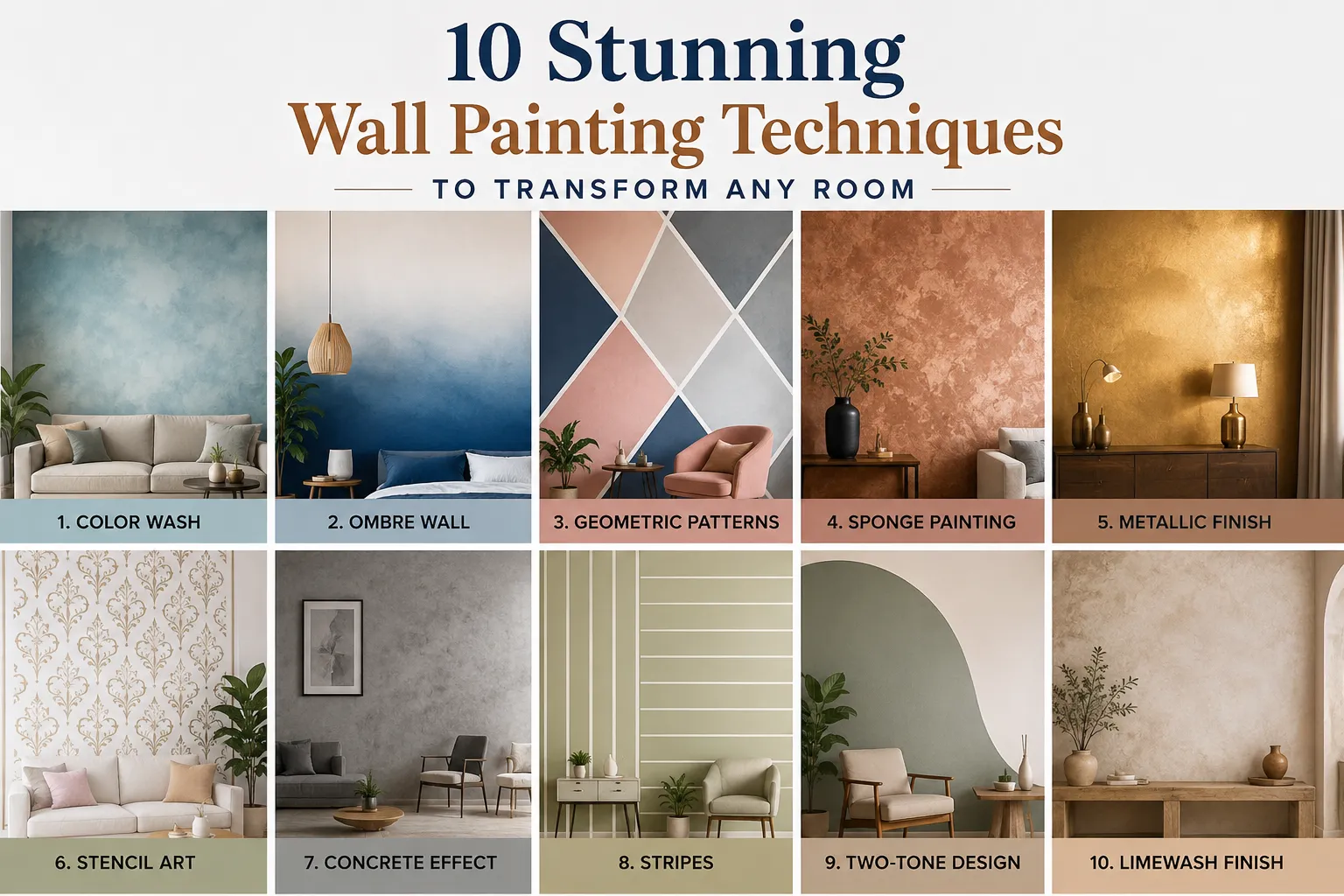 10 Stunning Wall Painting Techniques to Transform Any Room