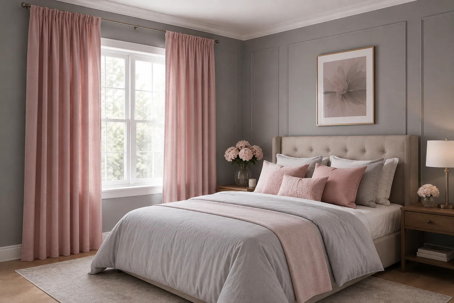 Pink Curtains -Soft and Sweet