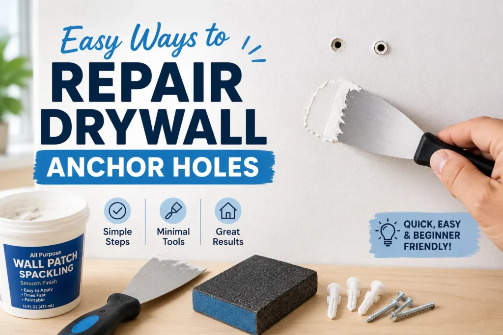 Easy Ways to Repair Drywall Anchor Holes