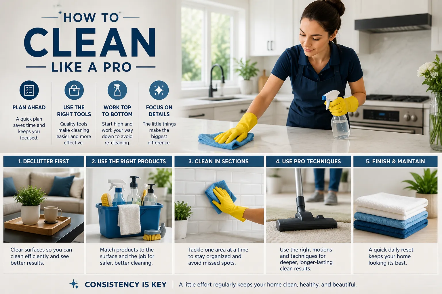 How to Clean Like a Pro