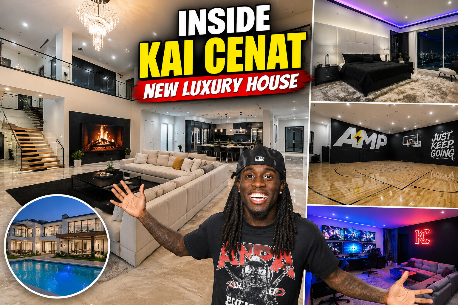 Inside Kai Cenat New Luxury House