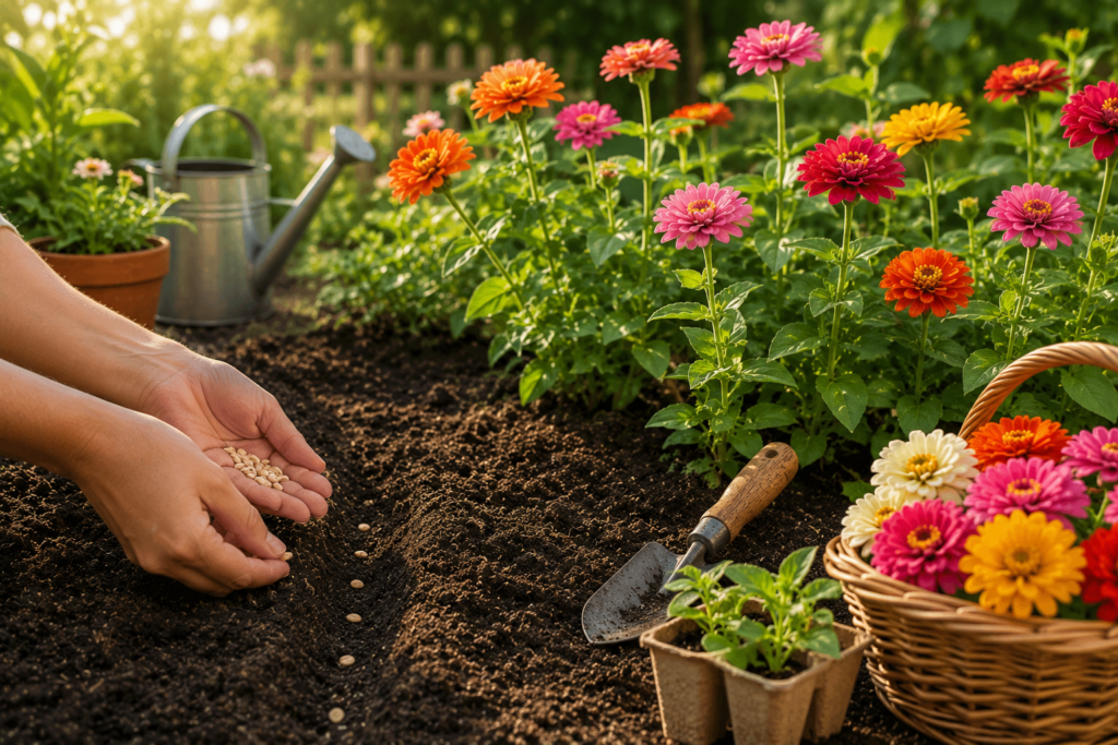 Planting Zinnia Seeds | A Simple Guide for Bright Summer Flowers