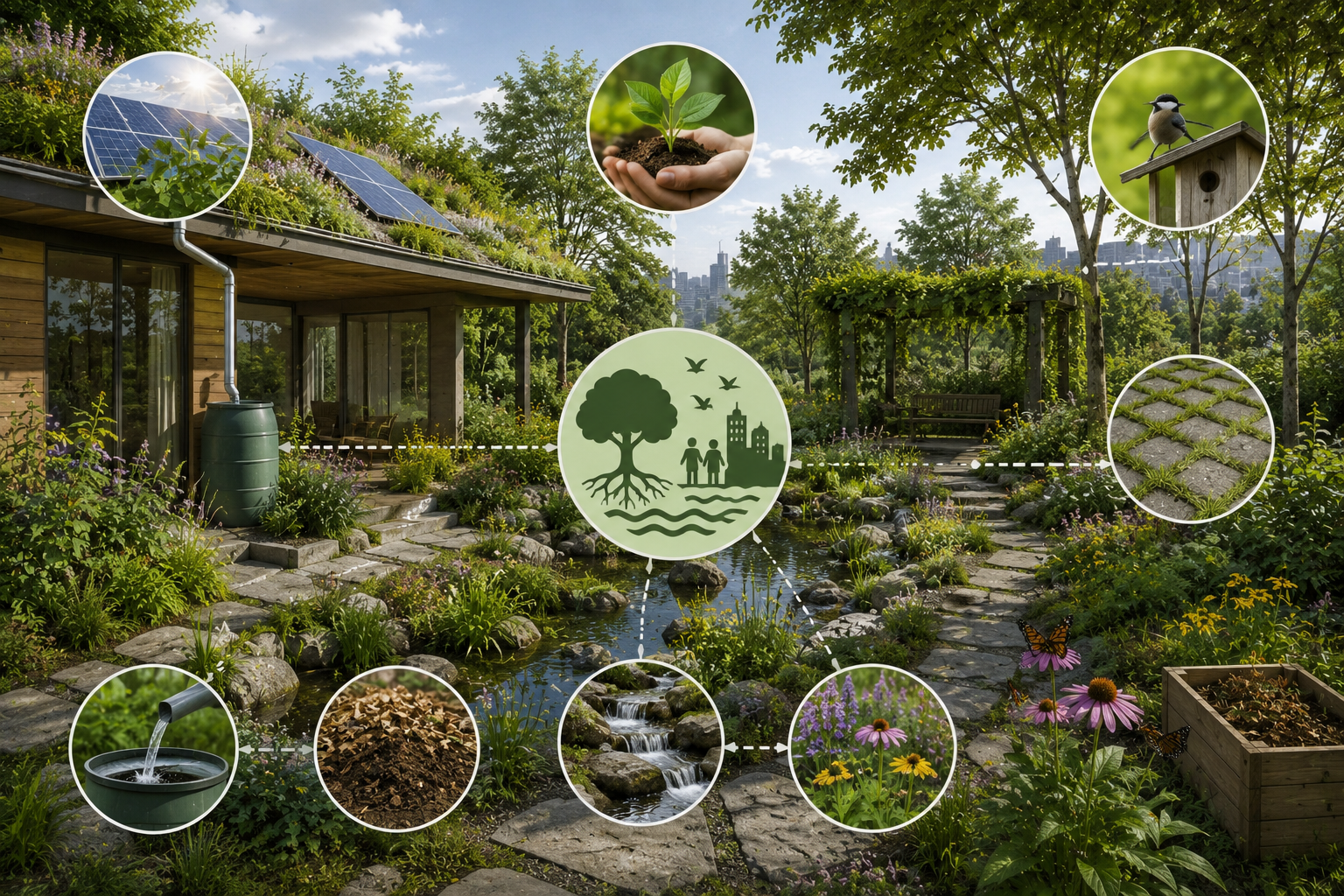 The meaning of sustainable landscape design.