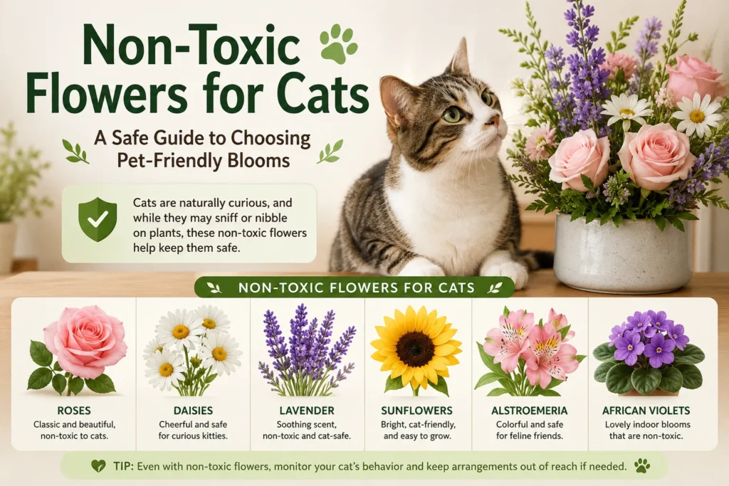 Non-Toxic Flowers for Cats | A Safe Guide to Choosing Pet-Friendly Blooms