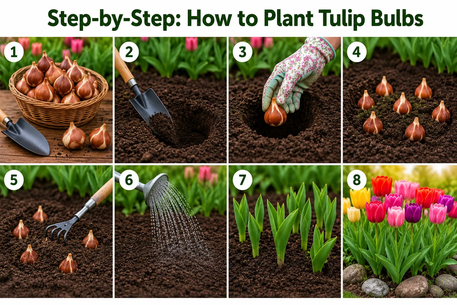 Step-by-Step- How to Plant Tulip Bulbs